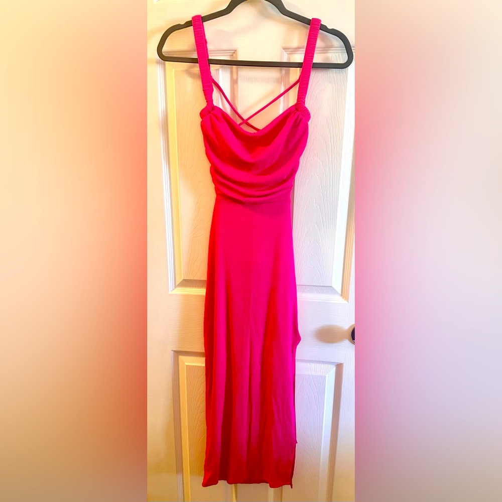 KLESIS maxi dress- fuchsia size M